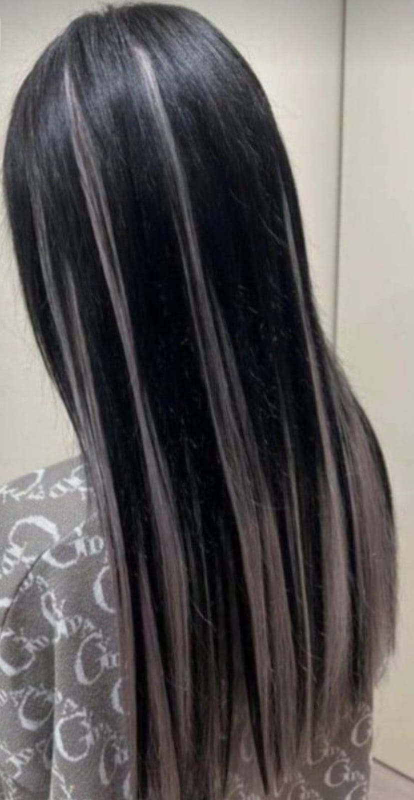 Silver Hair Strands