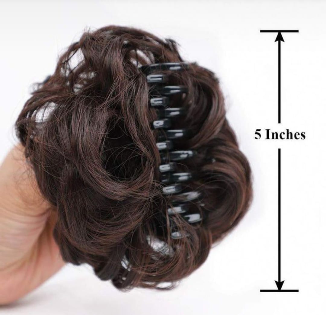 Flower Clip In Bun