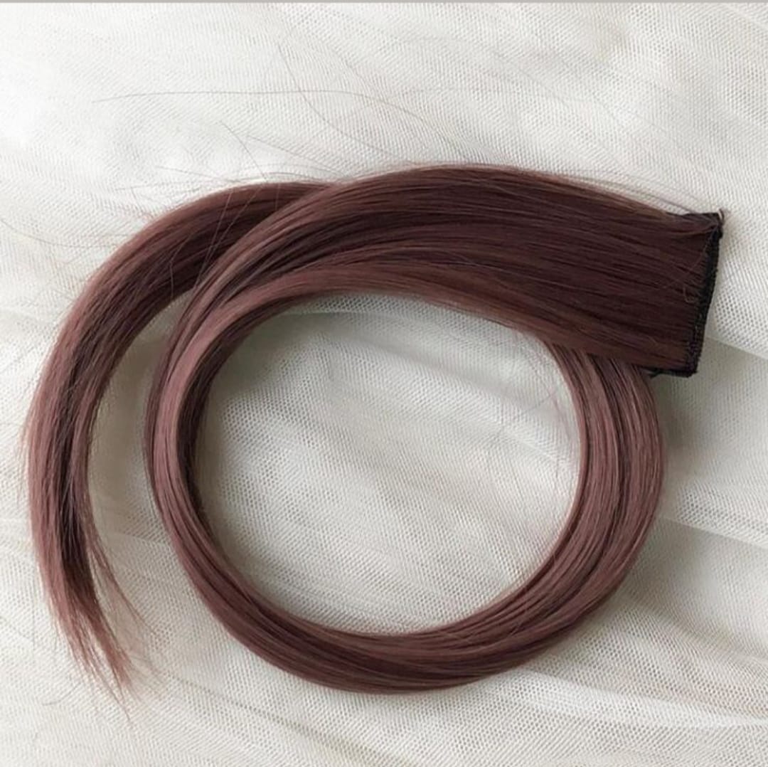 Dusky Rose Hair Strands