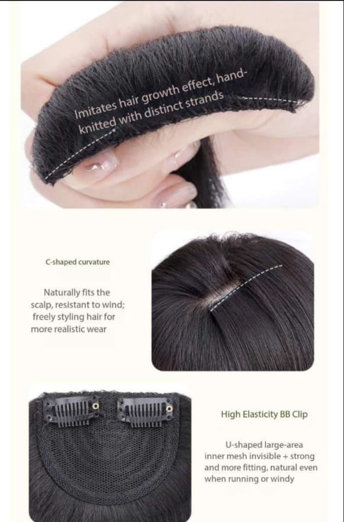 Moveable Front Hair Topper