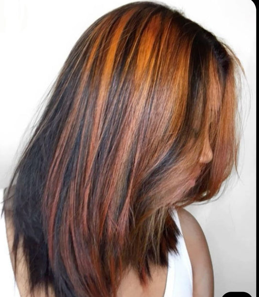 Orange Hair Strands
