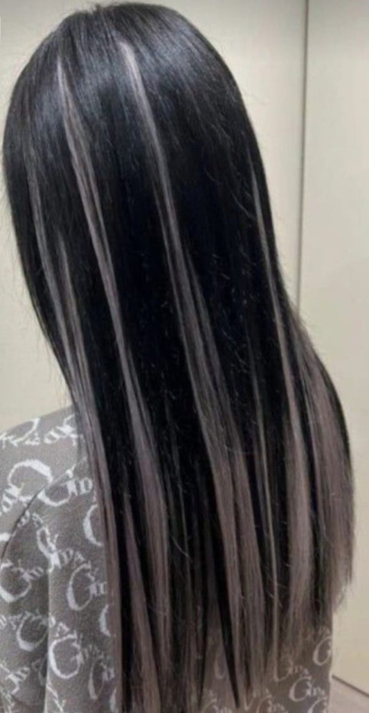Silver Hair Strands