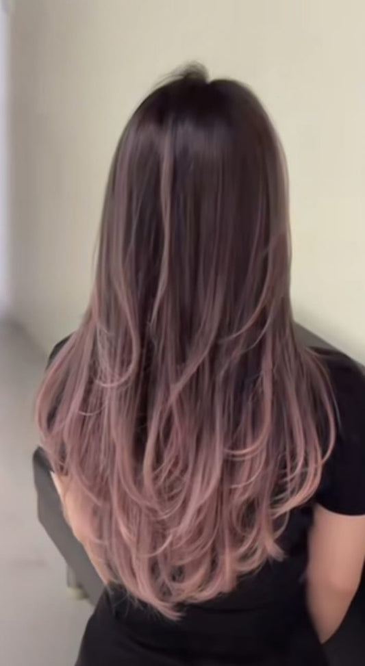 Dusky Rose Hair Strands