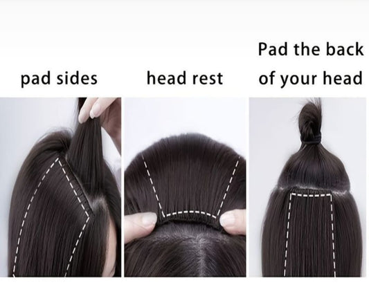 3 Long Hair Patch Extensions