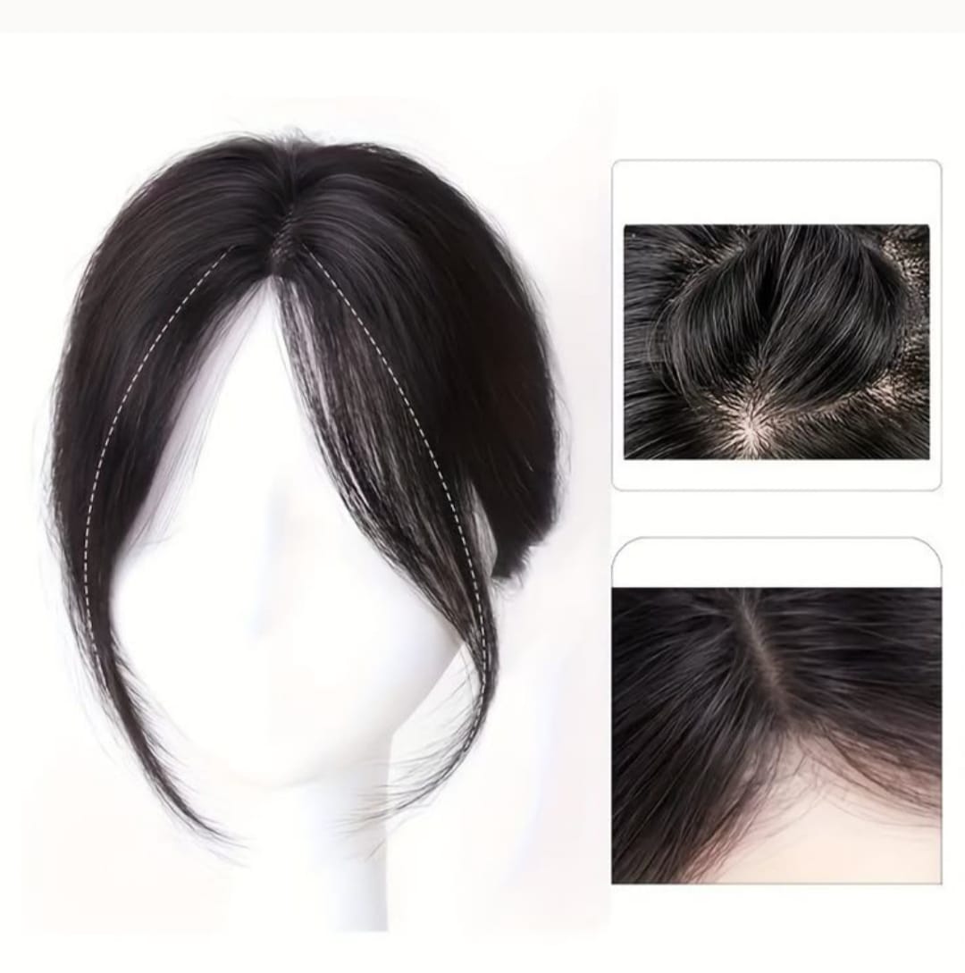 Clip In Curtain Bangs With Scalp Coverage