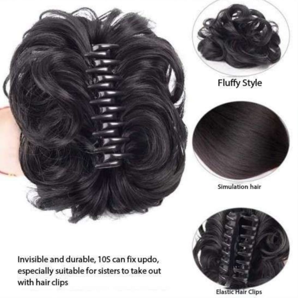 Flower Clip In Bun