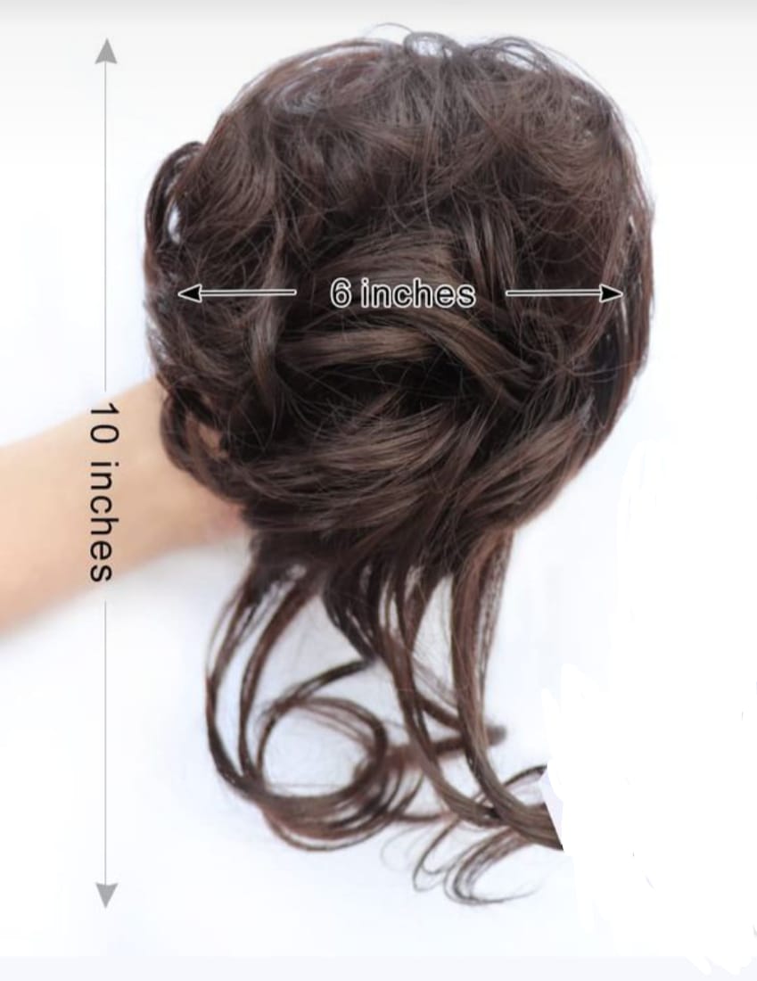 Flower Clip In Bun With Tail