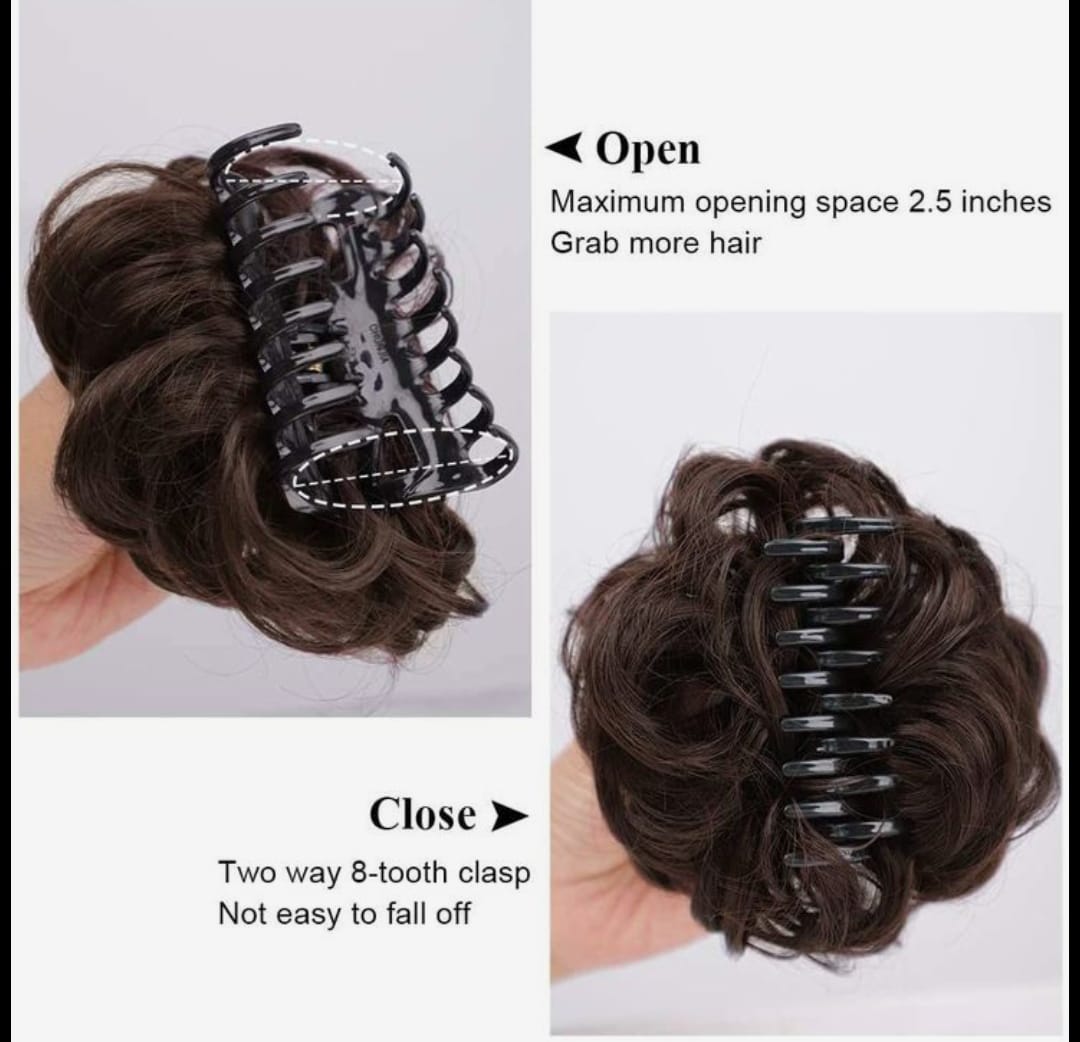 Flower Clip In Bun