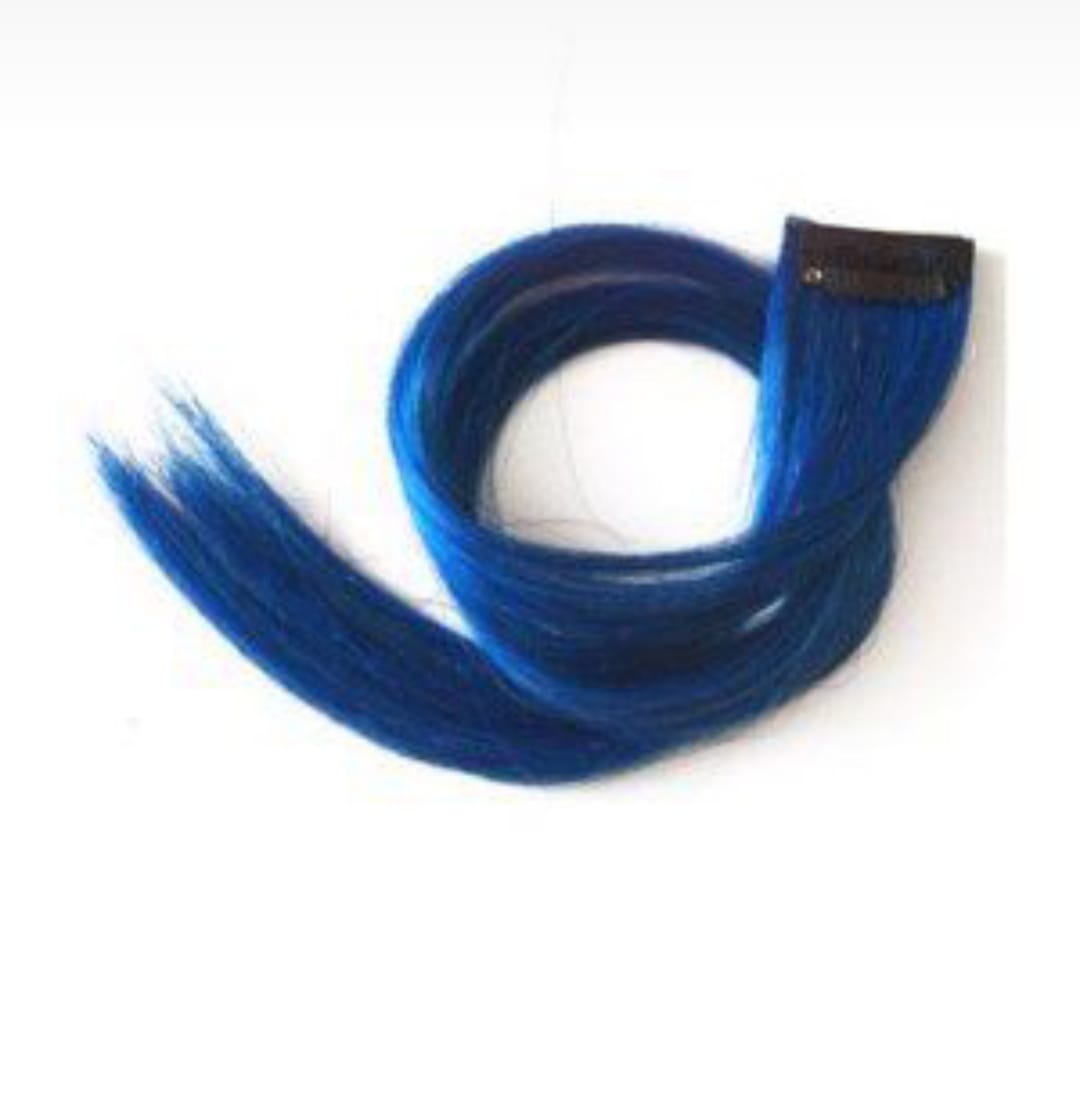 Dark Blue Hair Strands