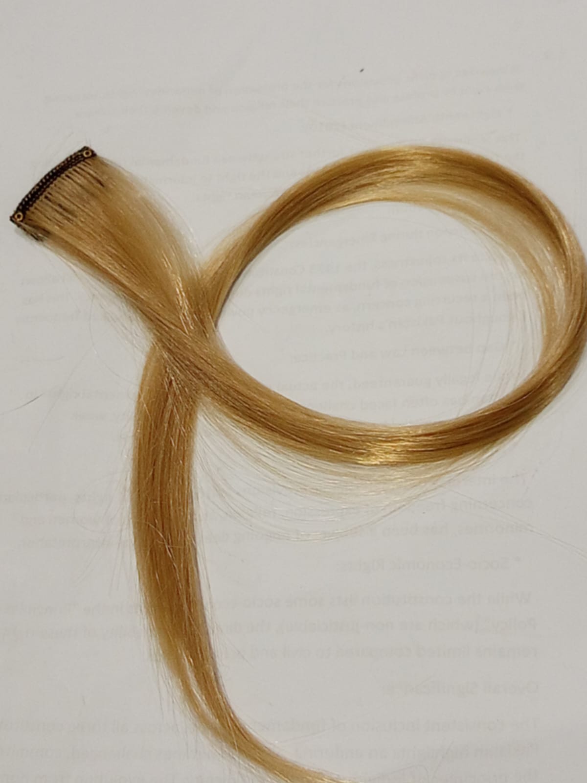 Blonde Hair Strands
